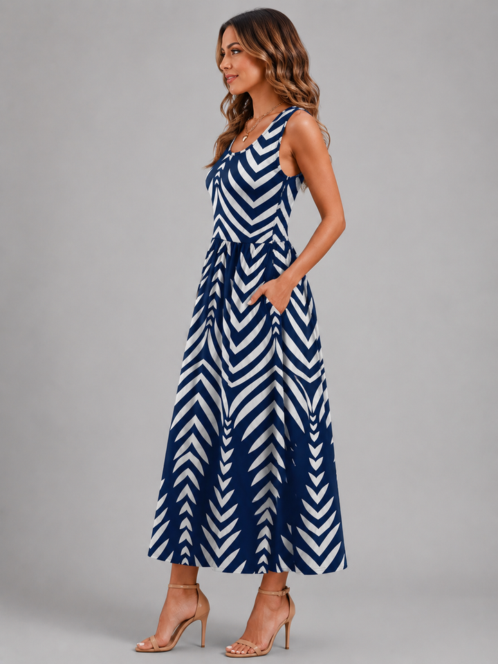 Franziska | Boho-Halterneck Midi-Kleid