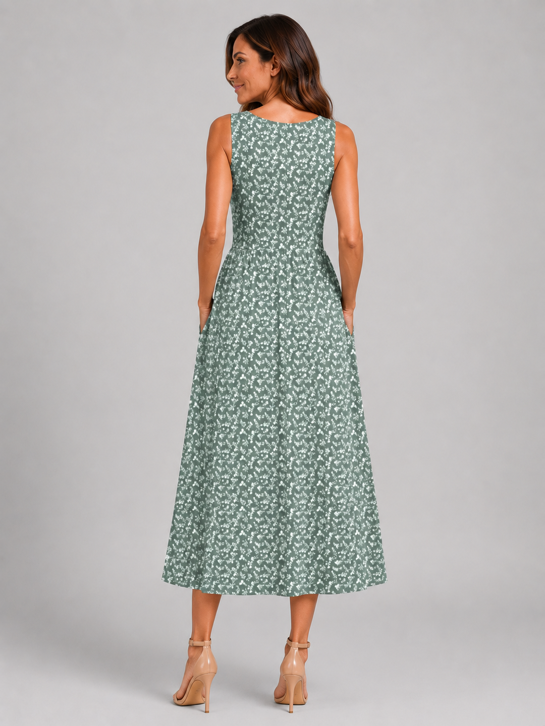 Franziska | Boho-Halterneck Midi-Kleid