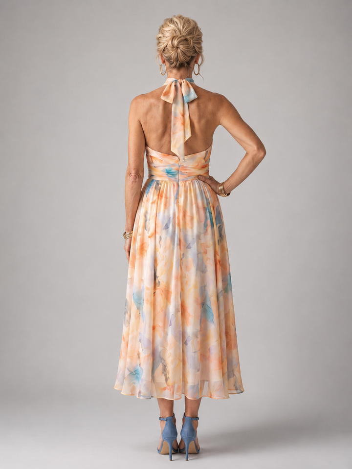 Antonia | Weiches Halter-Midikleid