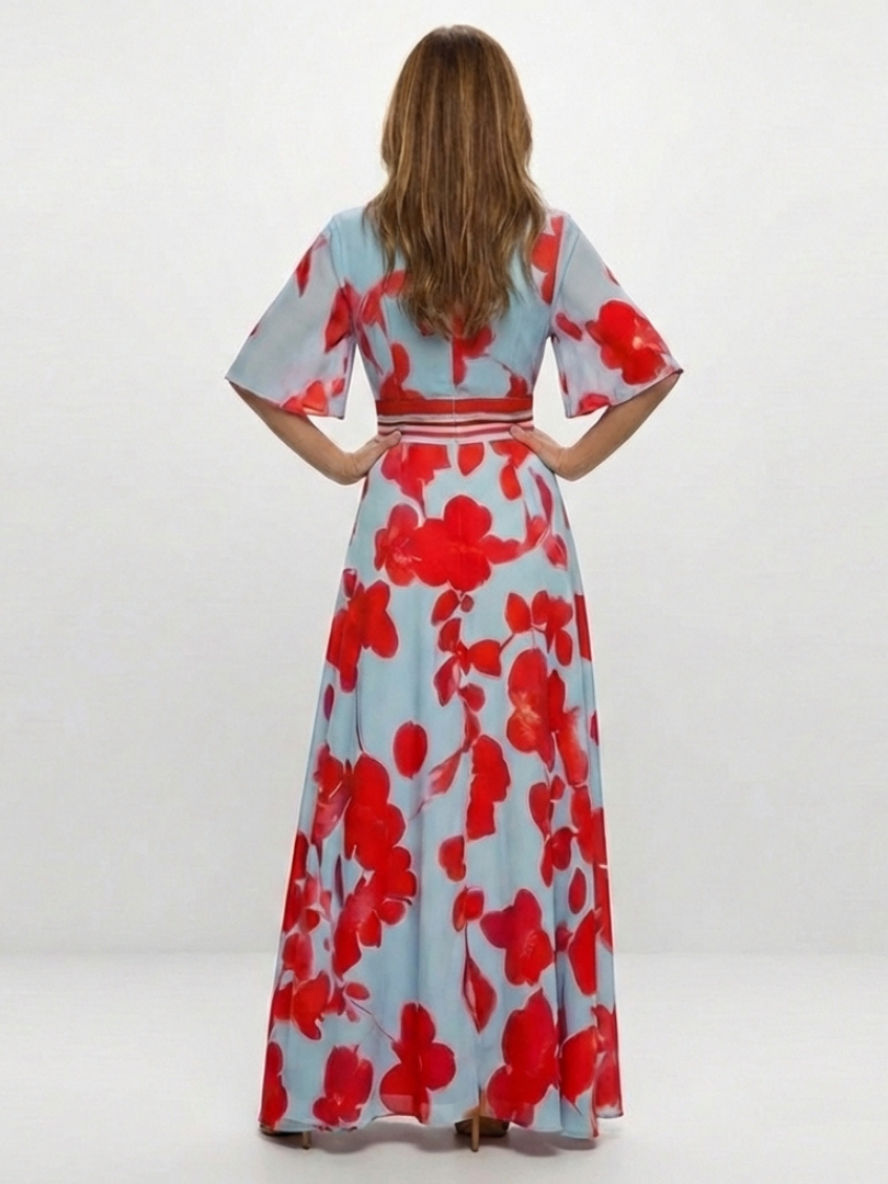 Isabell | Maxikleid mit V-Ausschnitt