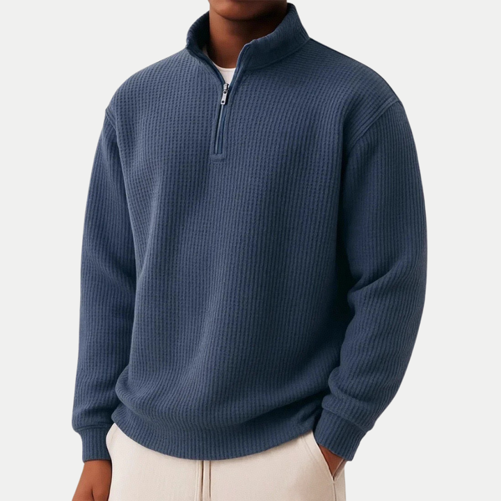 Sommerfeld | Strickpullover mit Troyer-Kragen (1 kaufen, 1 GRATIS dazu)