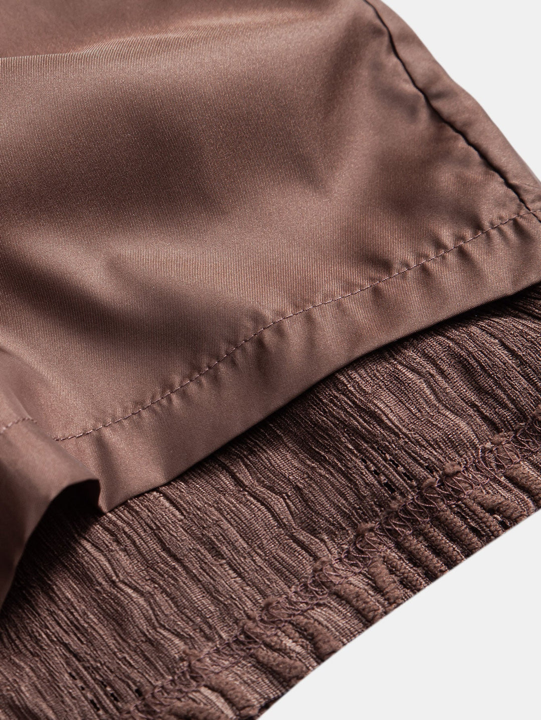 Geometrisches Jacquard-Kubanisches Hemd mit Ösen & strukturierte Shorts mit Futter