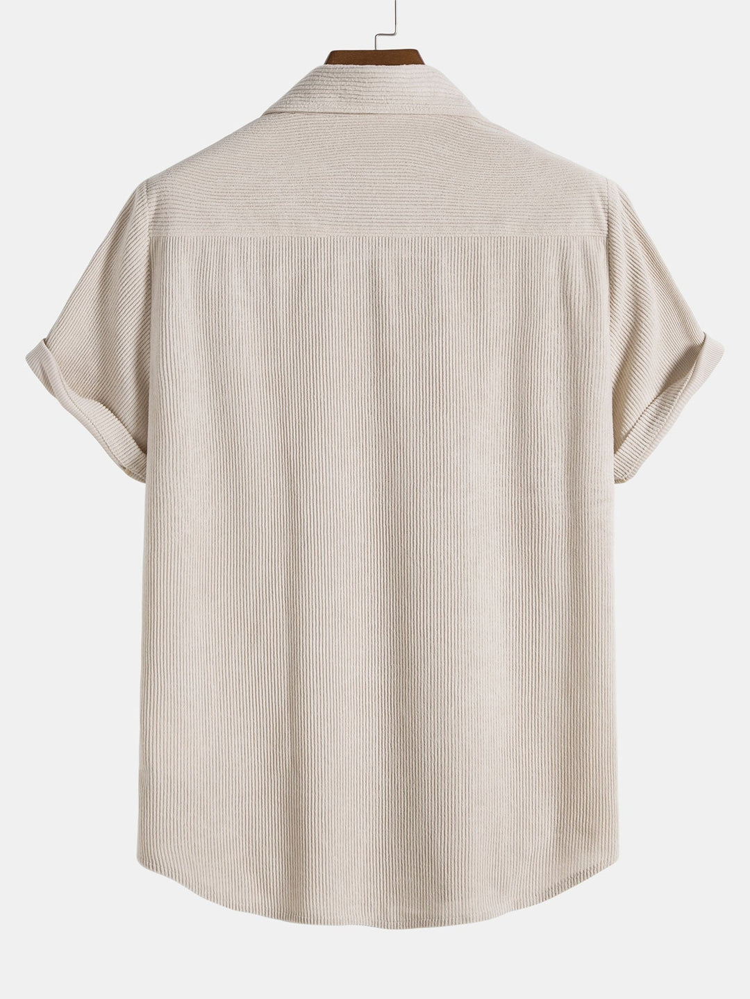 Kurzärmeliges Corduroy Hemd mit Knöpfen & Shorts