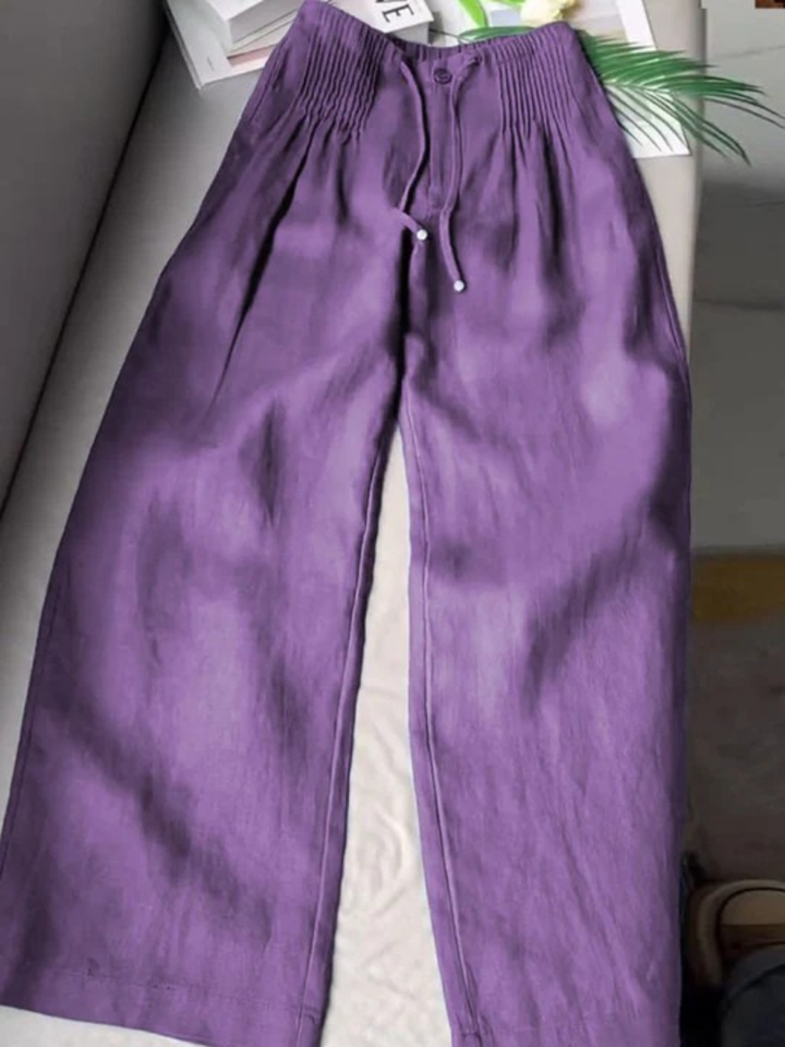 Sommerfeld | Weite Leinenhose für Damen (1 Kaufen, 1 GRATIS dazu)