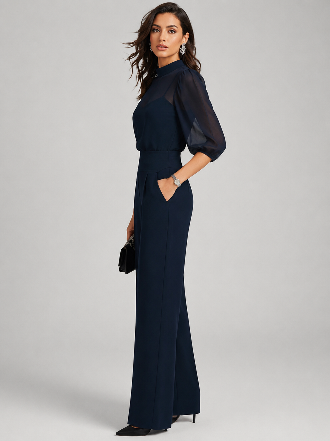 Amara | Dreiteiliges Chiffon-Set