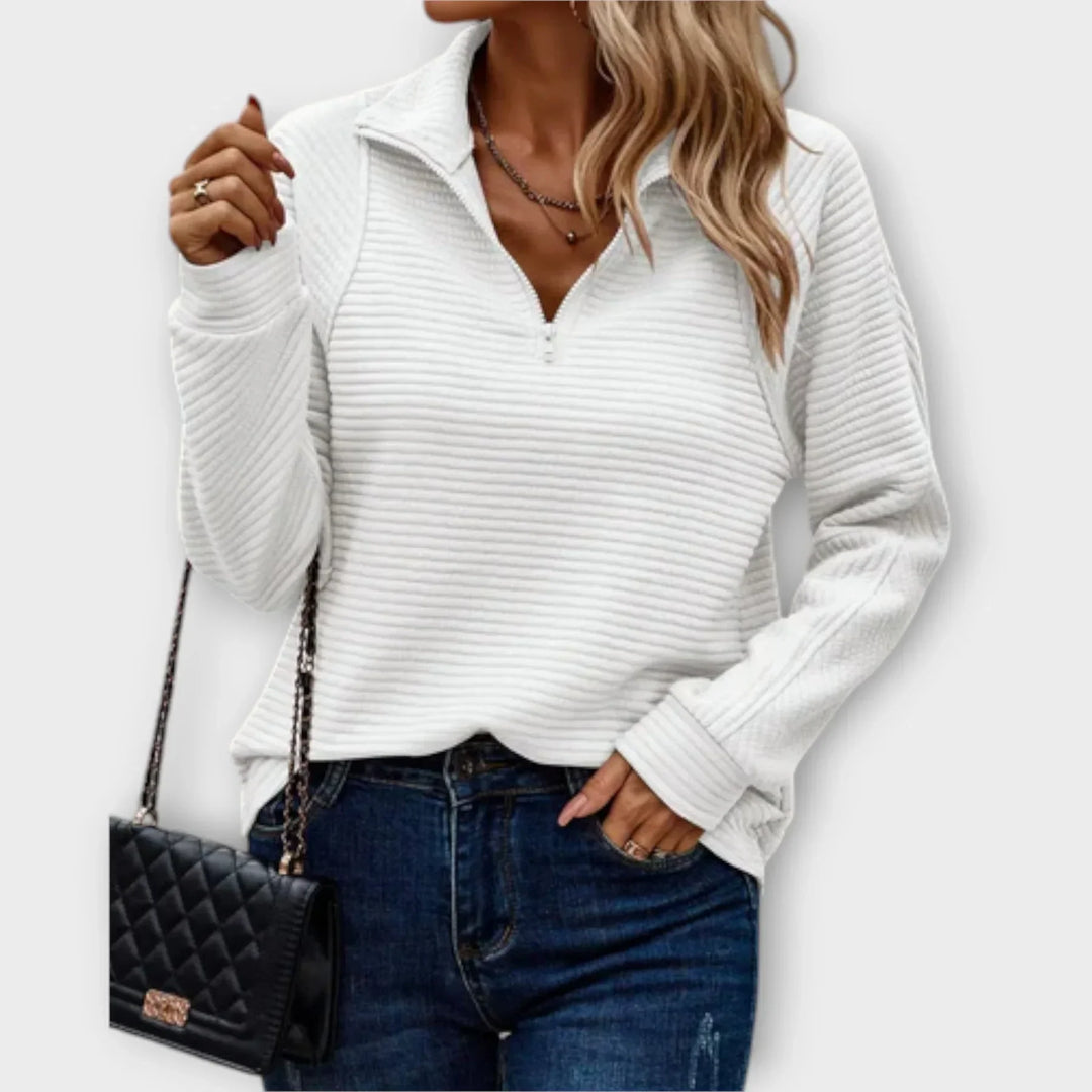 Sommerfeld | Eleganter Half-Zip Pullover für Damen (1 kaufen, 1 GRATIS dazu)