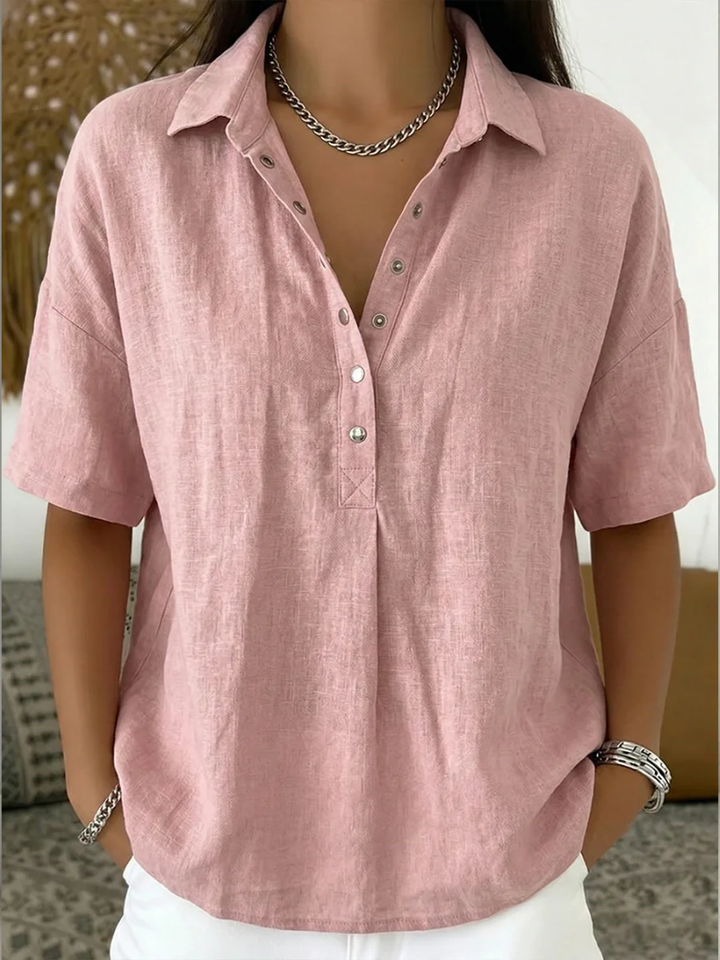 Sommerfeld | Bluse mit Kragen und Knopfleiste (1 kaufen, 1 GRATIS dazu)