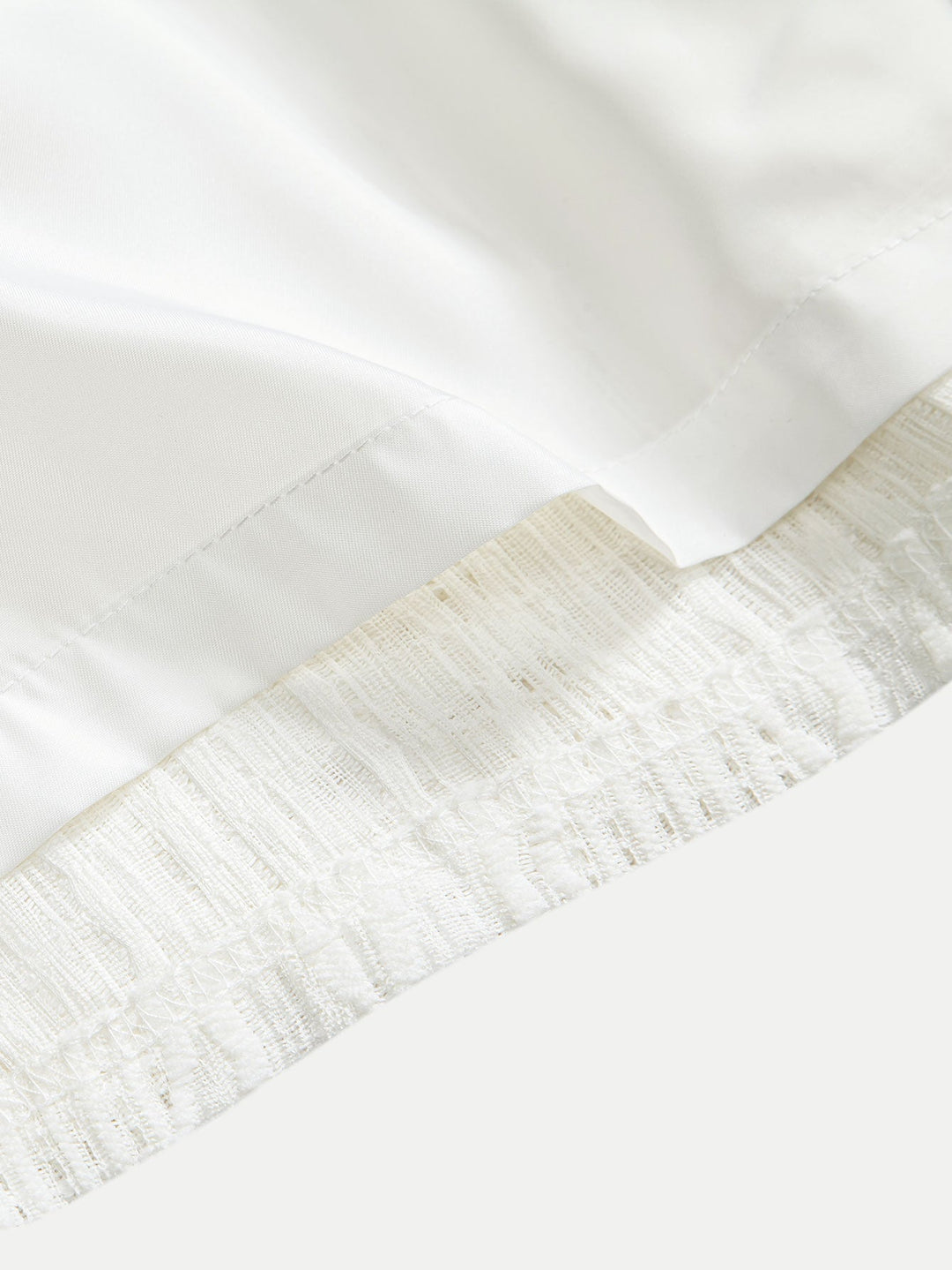 Geometrisches Jacquard-Kubanisches Hemd mit Ösen & strukturierte Shorts mit Futter
