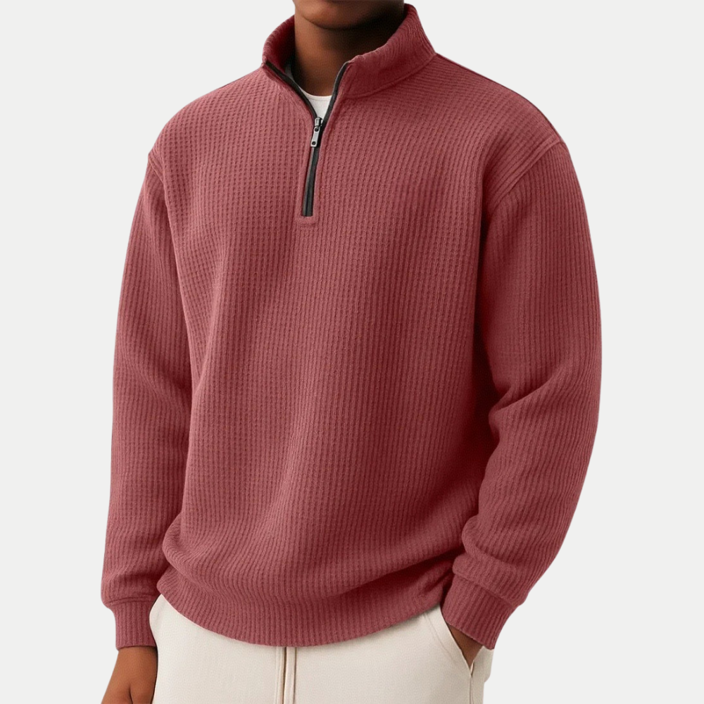 Sommerfeld | Strickpullover mit Troyer-Kragen (1 kaufen, 1 GRATIS dazu)