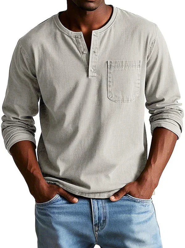 Sommerfeld | Henleyshirt mit langen Ärmeln (1 kaufen, 1 GRATIS dazu)