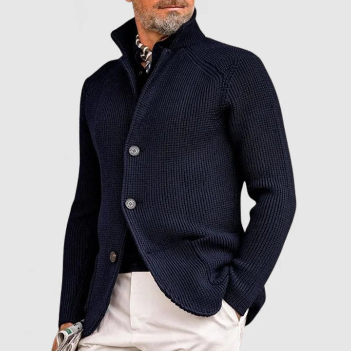 Sommerfeld | Herren-Strickjacke mit Stehkragen