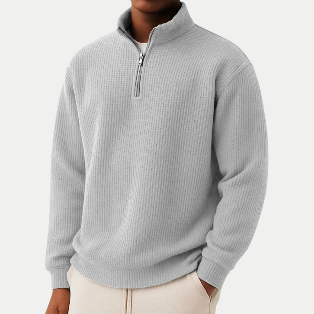 Sommerfeld | Strickpullover mit Troyer-Kragen (1 kaufen, 1 GRATIS dazu)