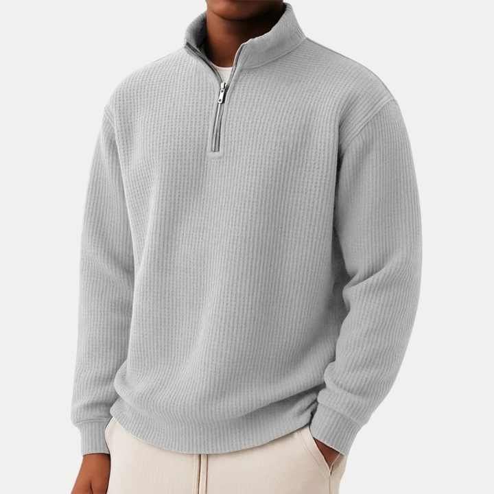 Sommerfeld | Strickpullover mit Troyer-Kragen (1 kaufen, 1 GRATIS dazu)