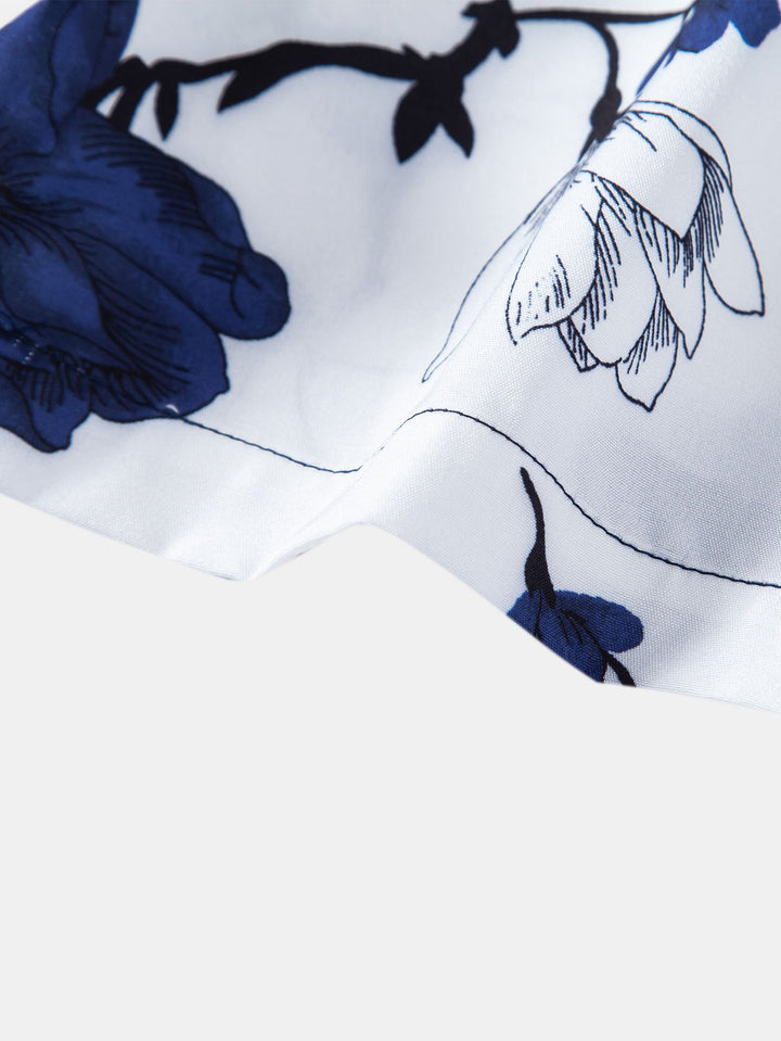 Hemd mit floralem Patchwork-Print und Shorts zum Schwimmen
