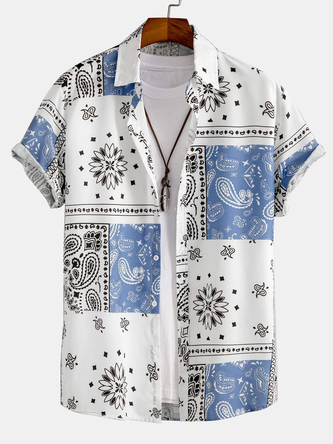 Hemd mit Paisley-Muster #Zufälliges Musterdesign# & Shorts zum Schwimmen