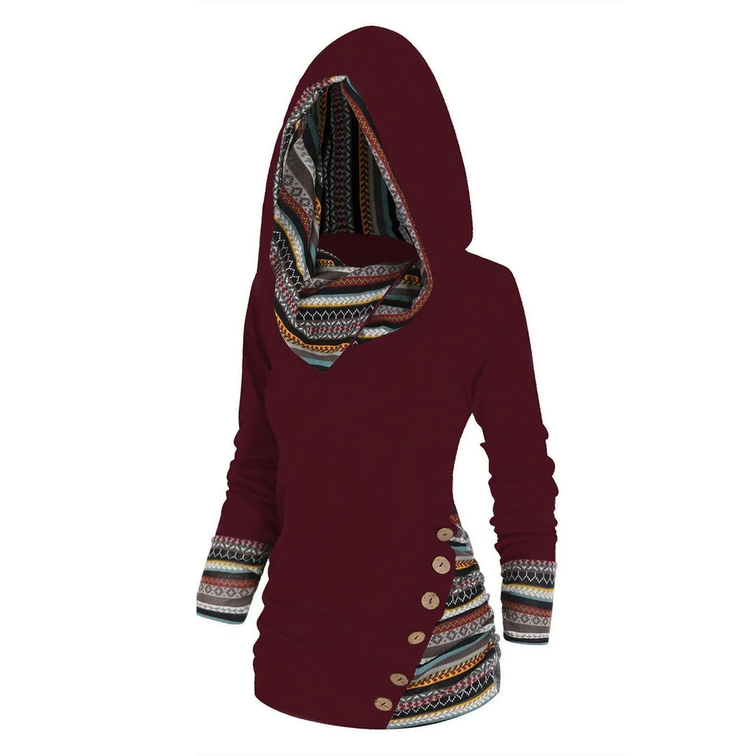 Sommerfeld | Gemusterter Hoodie für Damen