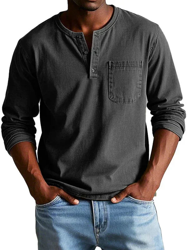 Sommerfeld | Henleyshirt mit langen Ärmeln (1 kaufen, 1 GRATIS dazu)