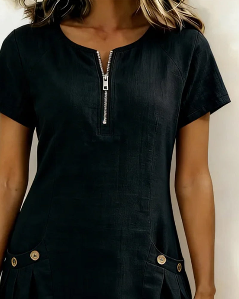 Sommerfeld | Leinenkleid in A-Linie