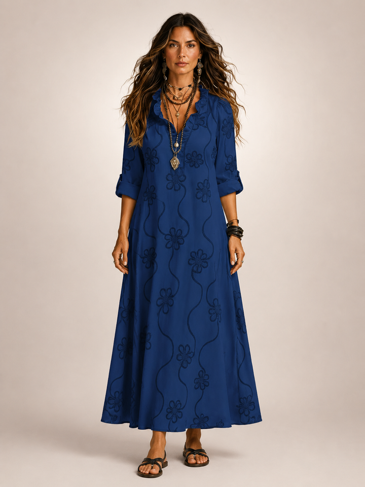 Merle | Bauchkaschierendes Blumen-Sommerkleid