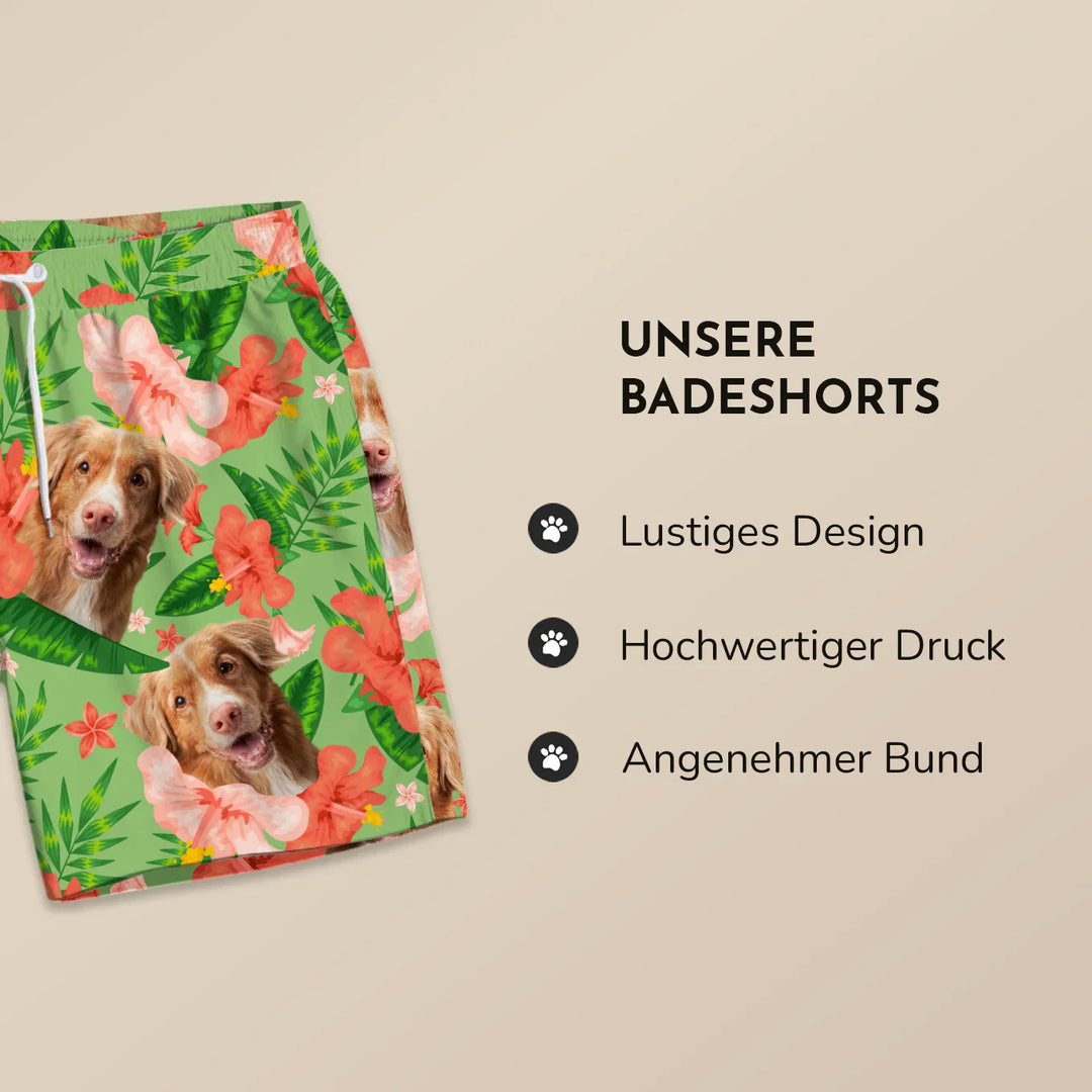 Sommerfeld - Personalisierte Badehose "Haustier"