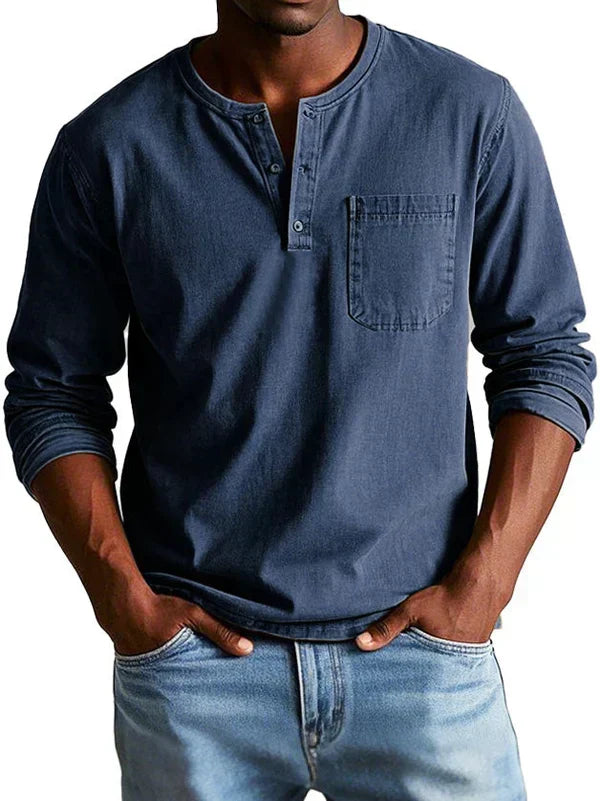 Sommerfeld | Henleyshirt mit langen Ärmeln (1 kaufen, 1 GRATIS dazu)