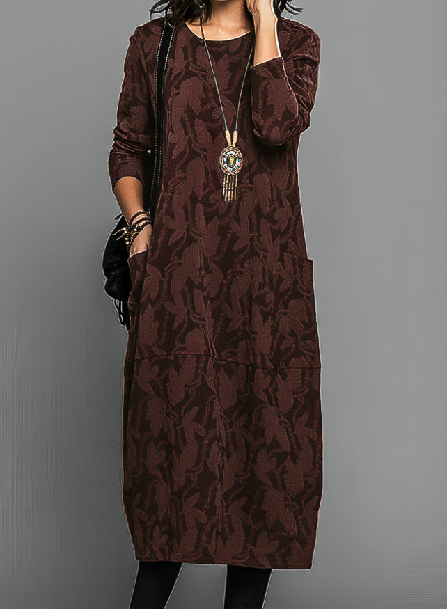 Sommerfeld | Lässiges Midi-Kleid mit Rundhalsausschnitt