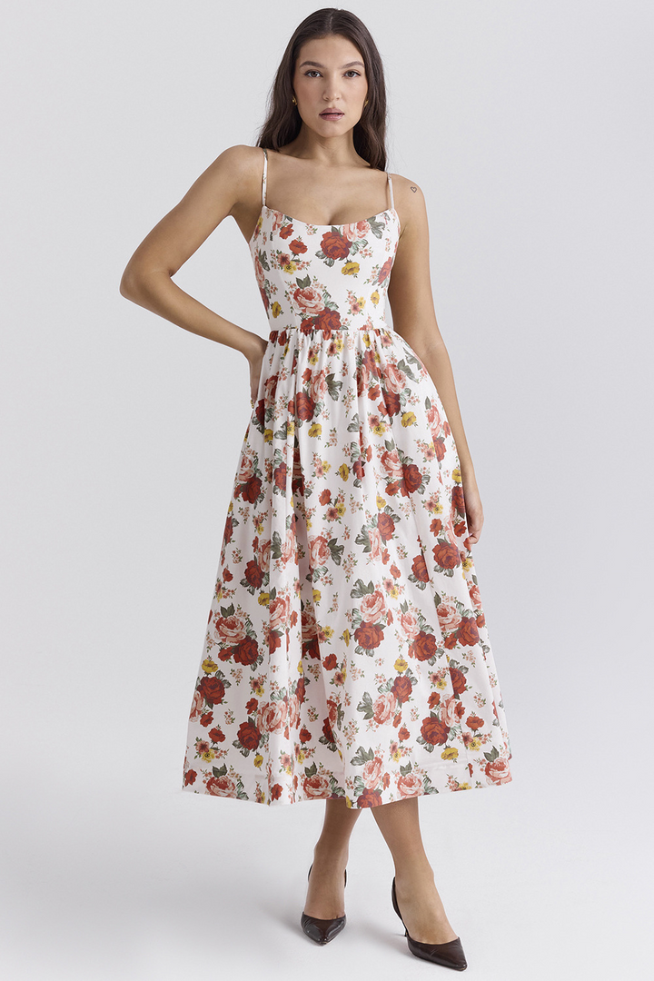 Sommerfeld | Elegantes Korsett Sommer Midi Kleid