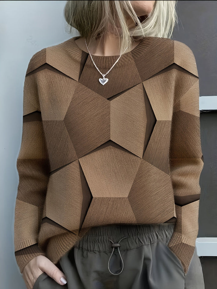 Sommerfeld | Geometrischer Strickpullover