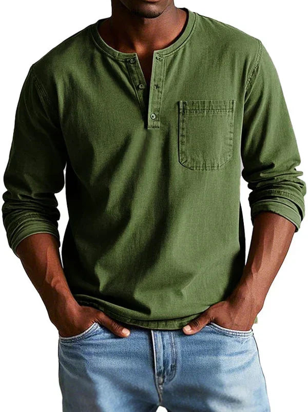 Sommerfeld | Henleyshirt mit langen Ärmeln (1 kaufen, 1 GRATIS dazu)