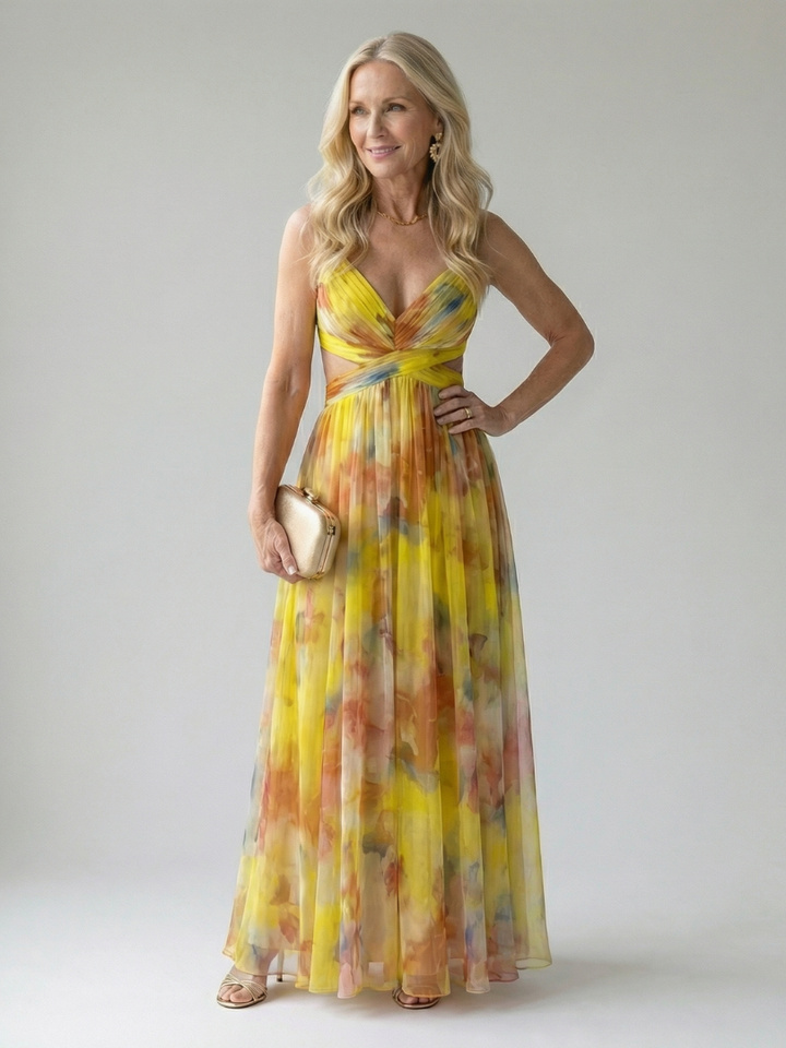 Charlotte | Weiches Wickel-Maxikleid