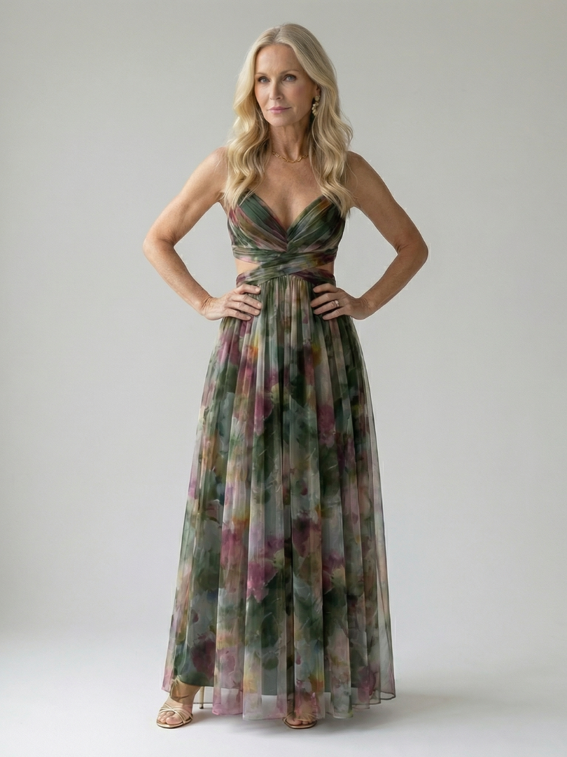 Charlotte | Weiches Wickel-Maxikleid