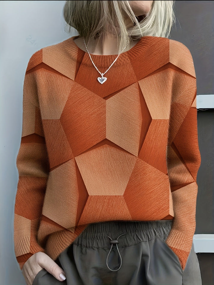Sommerfeld | Geometrischer Strickpullover