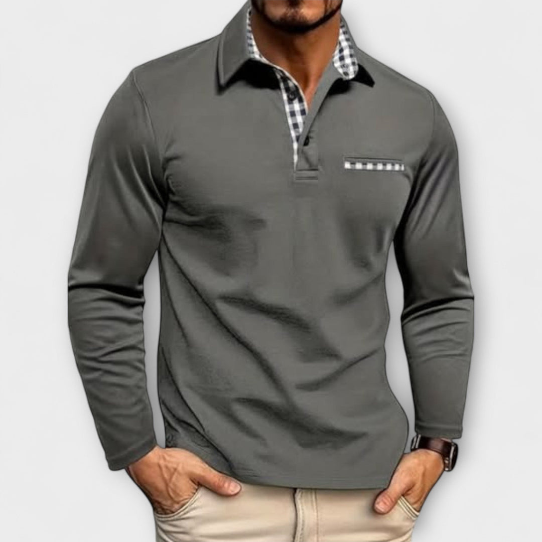 Sommerfeld | Klassisches Langarm-Poloshirt (1 kaufen, 1 GRATIS dazu)