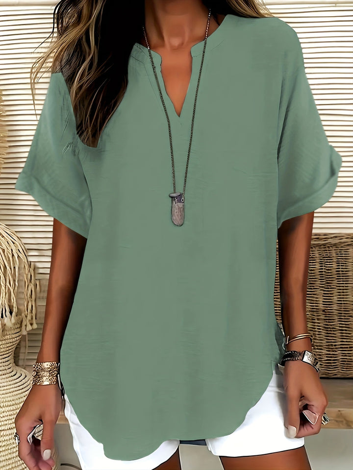 Sommerfeld | Locker sitzende Bluse mit V-Ausschnitt (2 Kaufen, 1 GRATIS dazu)