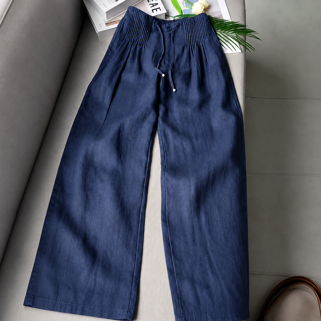 Sommerfeld | Weite Leinenhose für Damen (1 Kaufen, 1 GRATIS dazu)