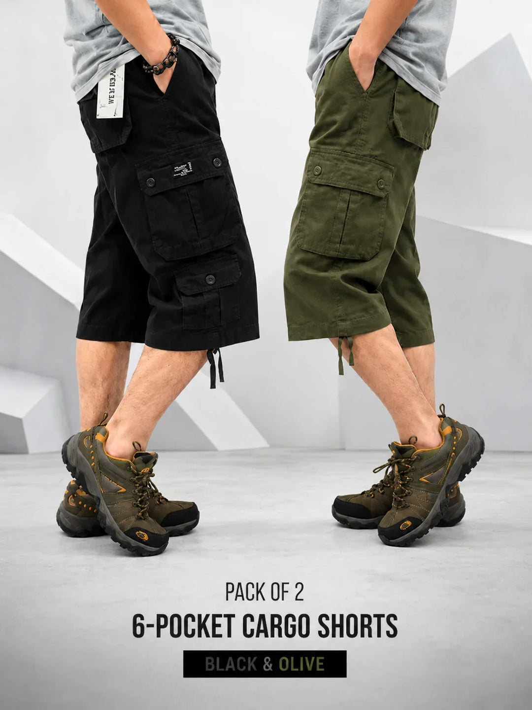 Sommerfeld | 3er-Pack Cargo-Shorts mit 6 Taschen