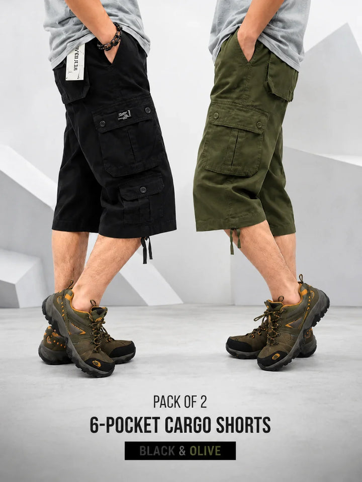 Sommerfeld | 3er-Pack Cargo-Shorts mit 6 Taschen