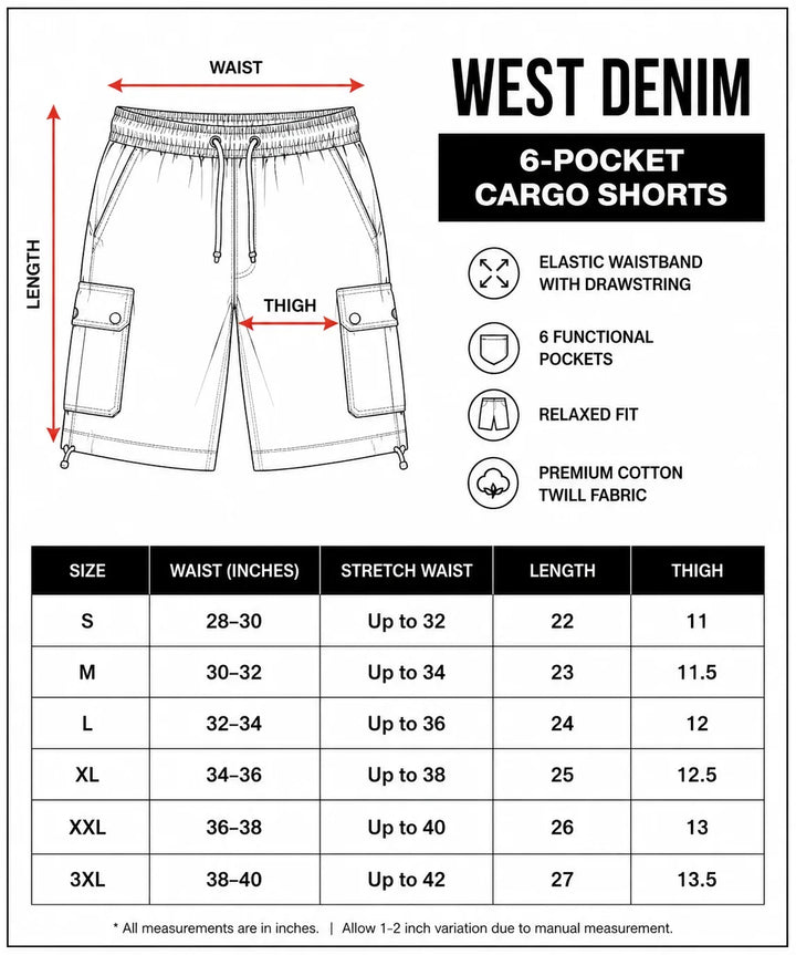 Sommerfeld | 3er-Pack Cargo-Shorts mit 6 Taschen