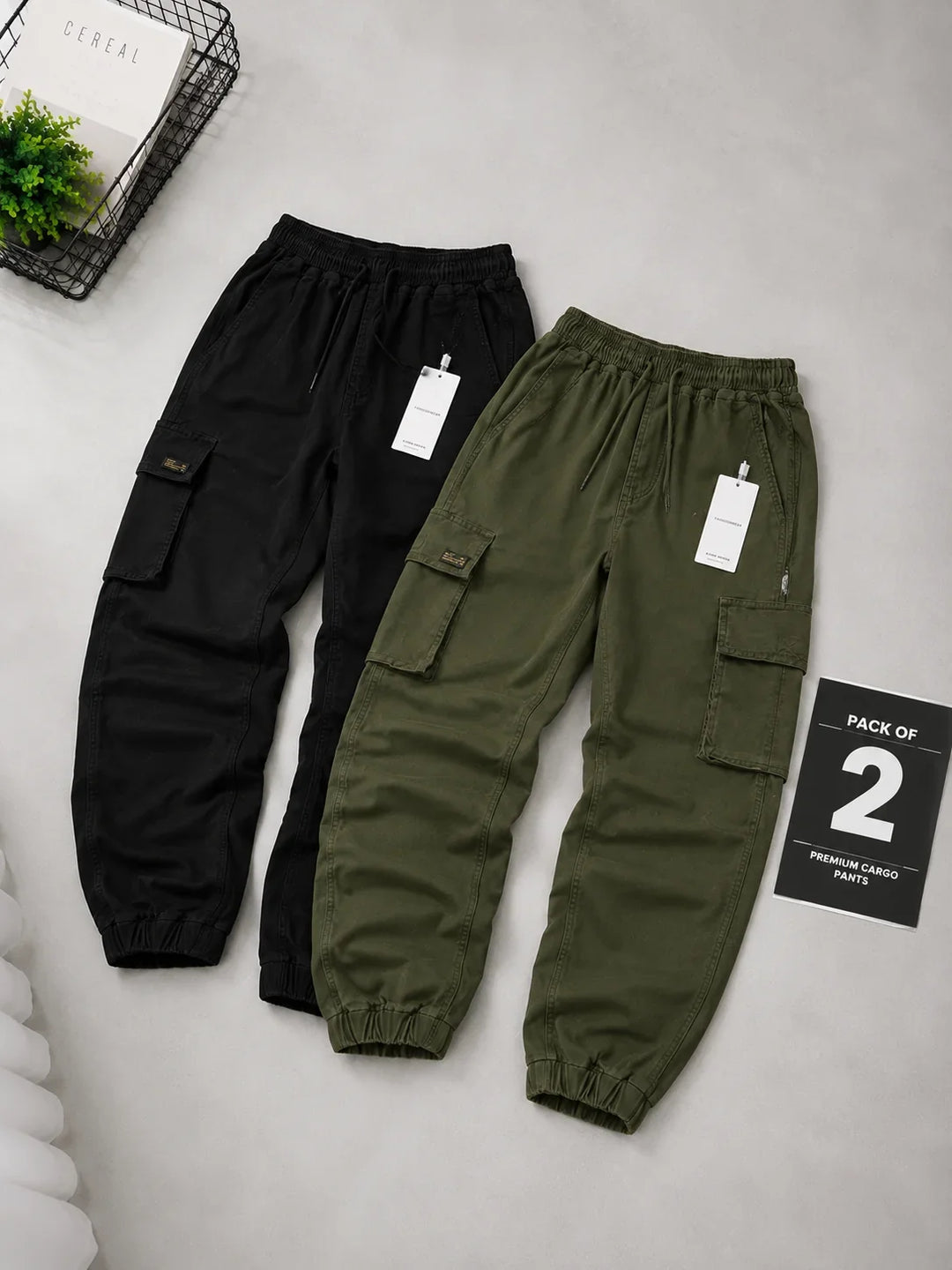Sommerfeld | Cargo-Jogginghose mit 6 Taschen (2er pack)