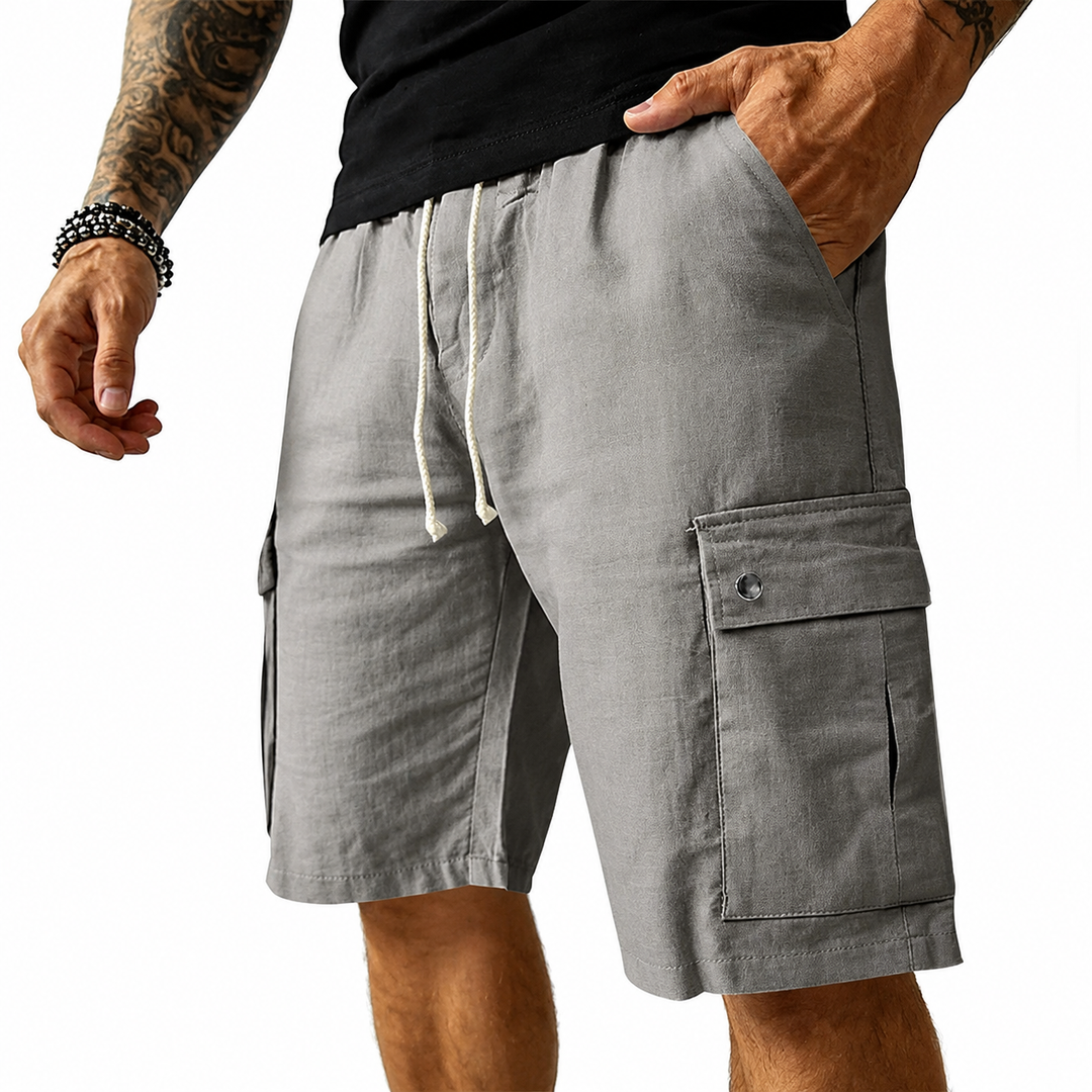 Sommerfeld | Cargo-Shorts aus Bambus-Leinen (1 kaufen, 1 GRATIS dazu)