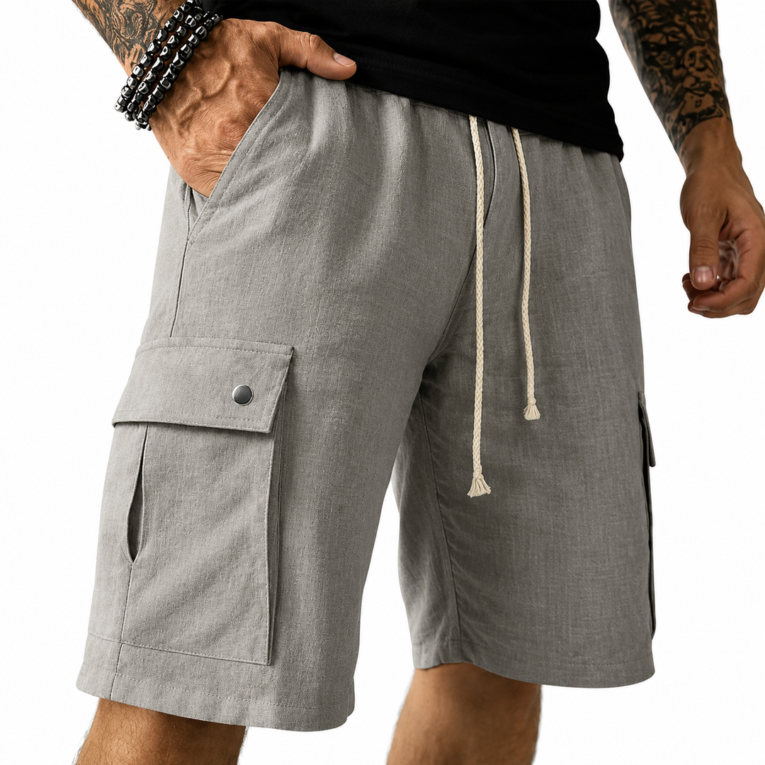 Sommerfeld | Cargo-Shorts aus Bambus-Leinen (1 kaufen, 1 GRATIS dazu)