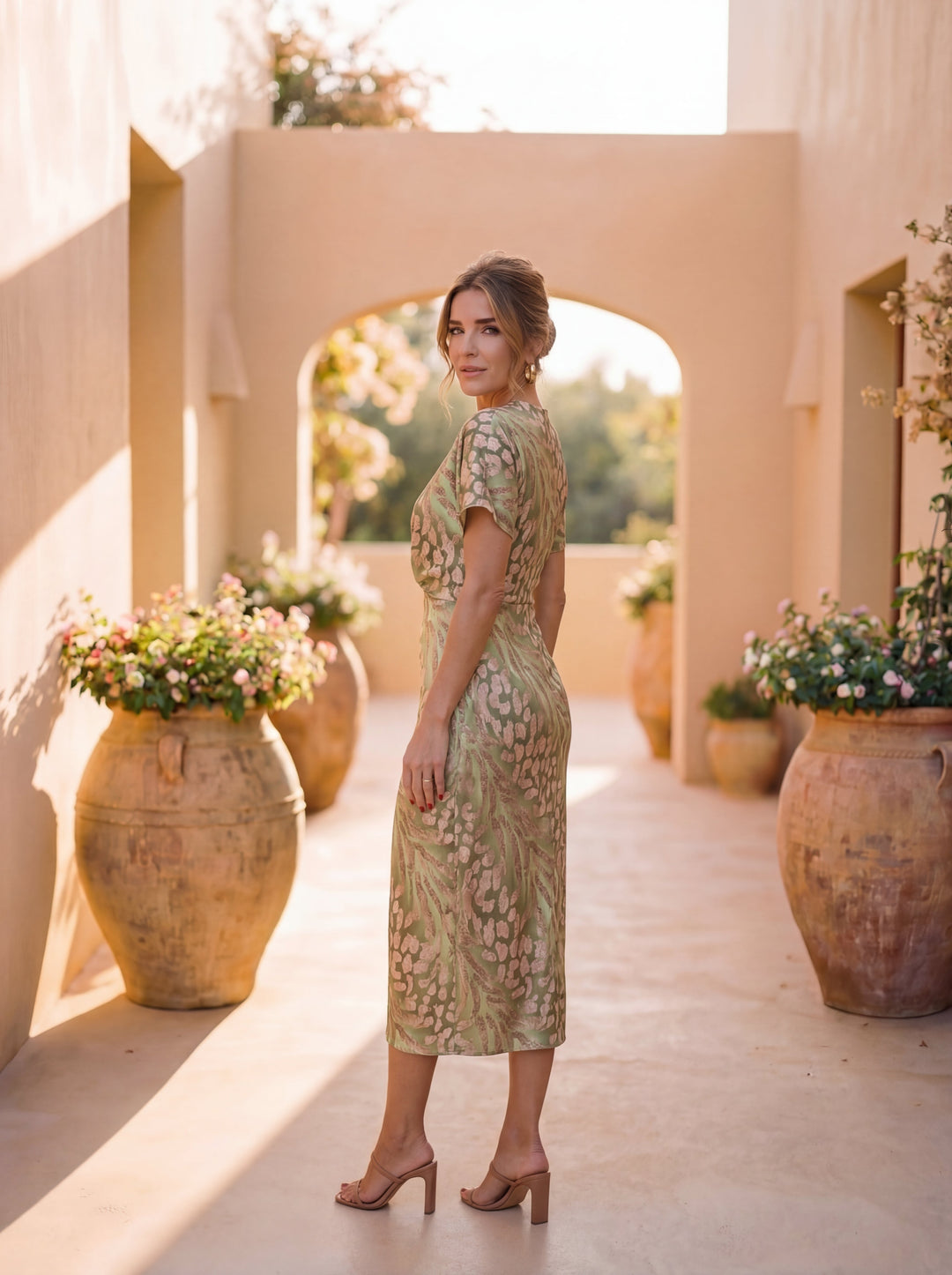 Sommerfeld | Elegantes Midikleid mit Wickeloptik