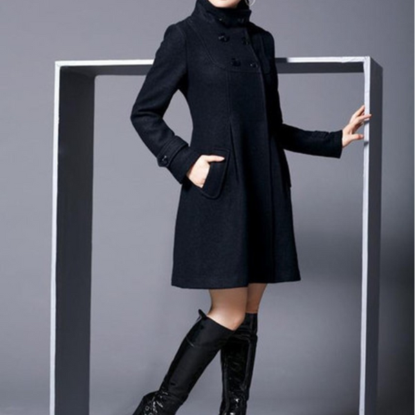 Sommerfeld™ | Langer Damenmantel mit Knöpfen