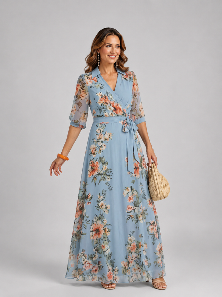 Lena | Maxikleid mit Blumenmuster
