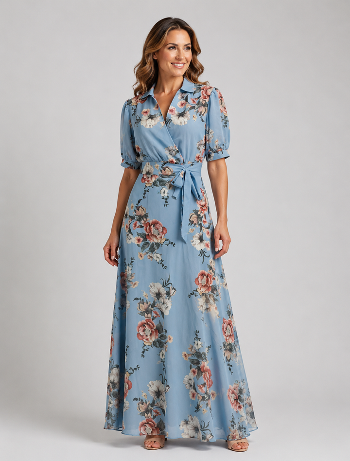 Lena | Maxikleid mit Blumenmuster