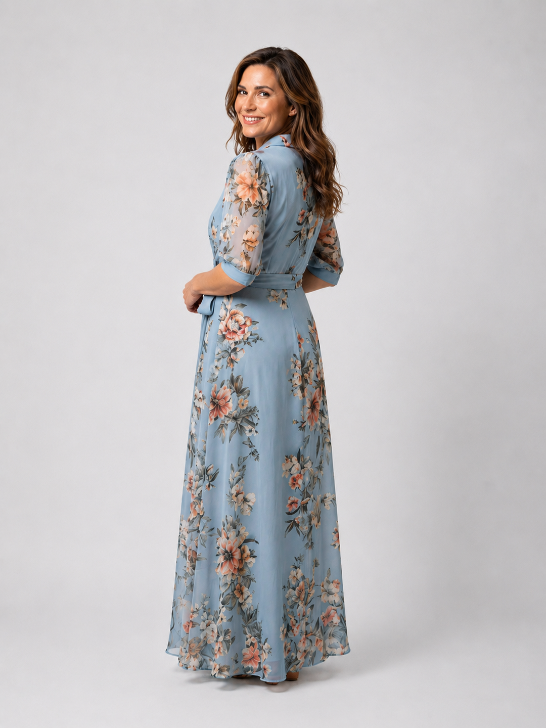 Lena | Maxikleid mit Blumenmuster