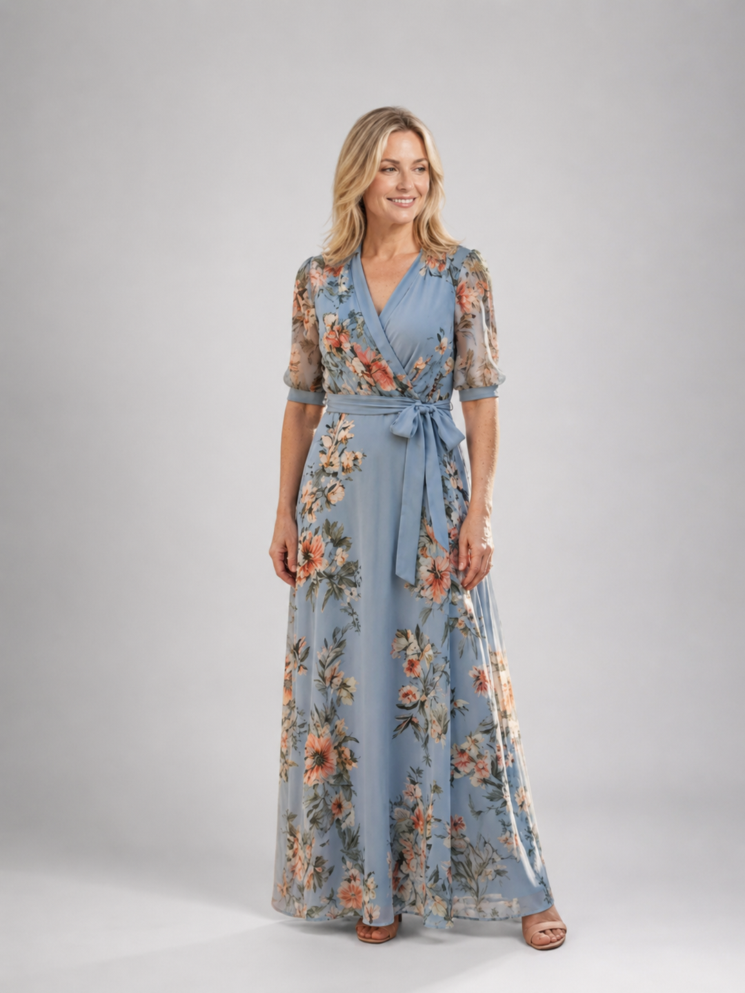 Lena | Maxikleid mit Blumenmuster