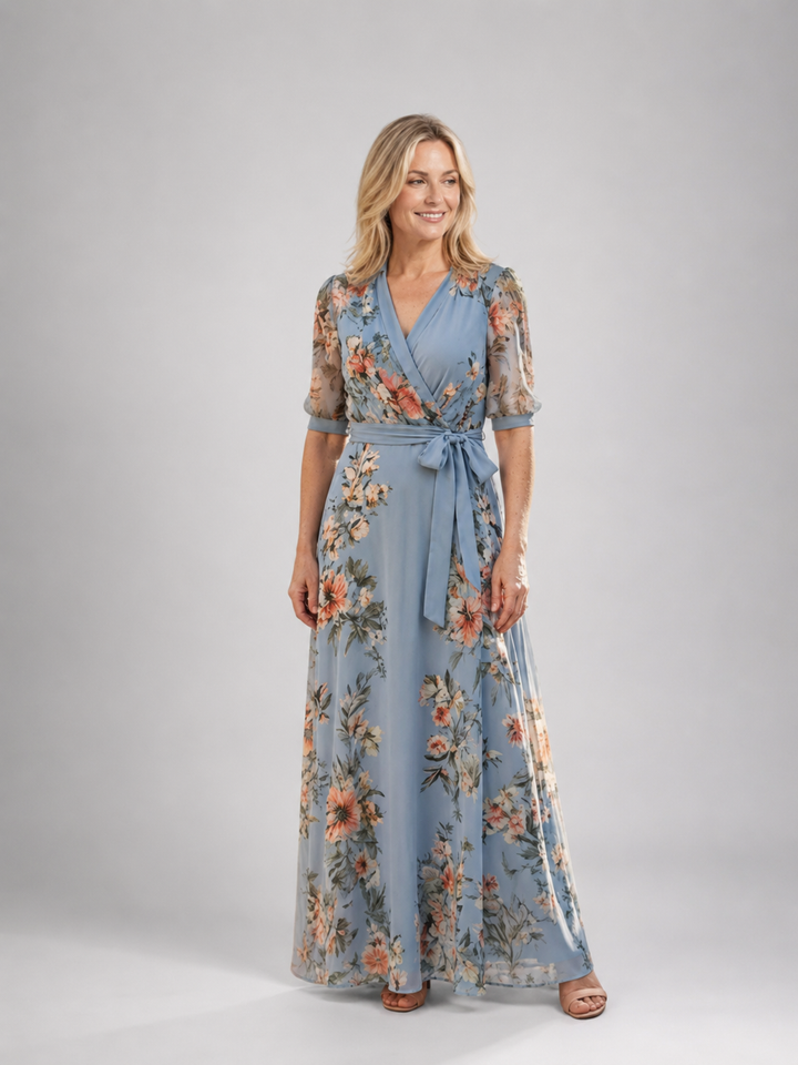 Lena | Maxikleid mit Blumenmuster