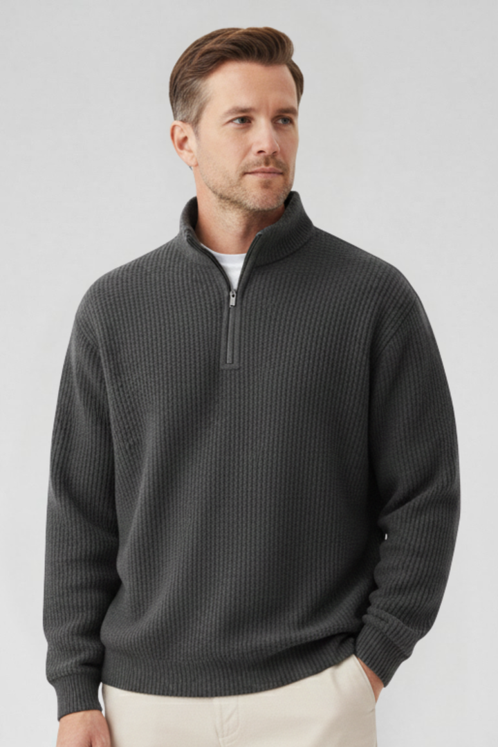 Sommerfeld | Strickpullover mit Troyer-Kragen (1 kaufen, 1 GRATIS dazu)
