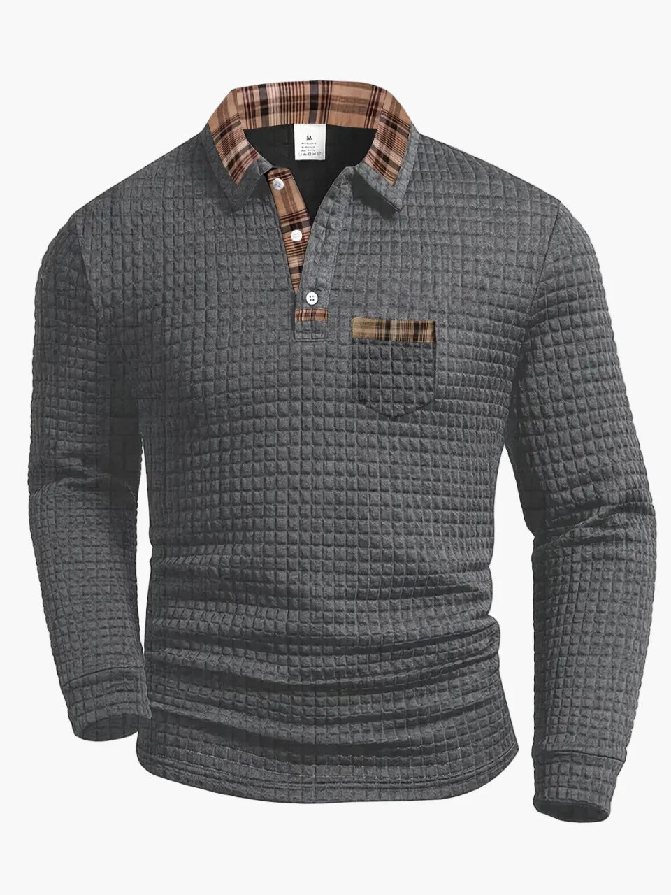 Sommerfeld | Langarm-Poloshirt mit Steppmuster
